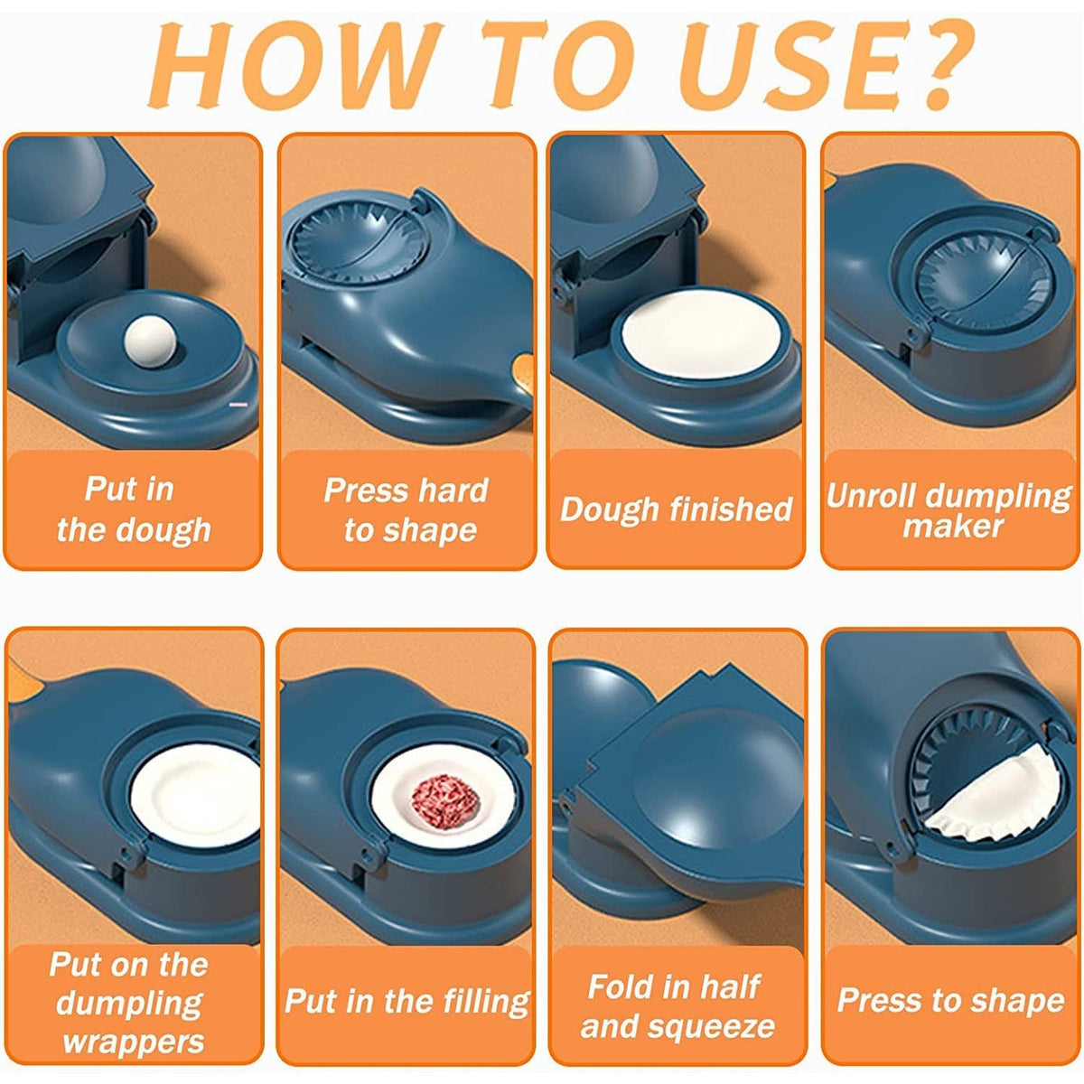 2-in-1 Dumpling Press Mould for Gujiya & Momos