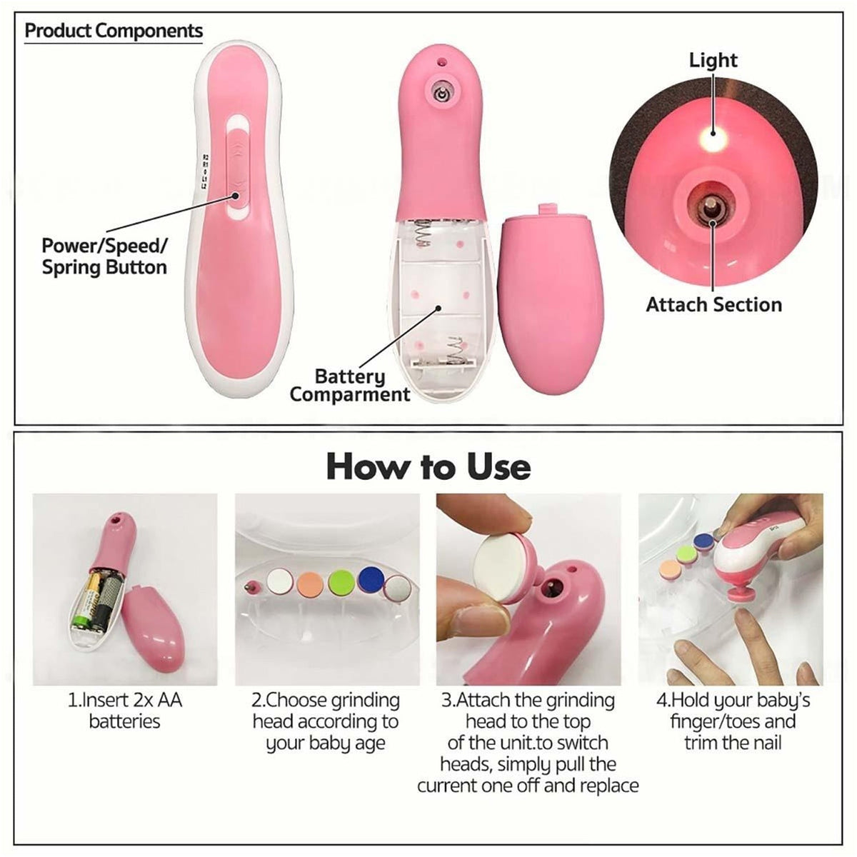 Electric Baby Nail Trimmer