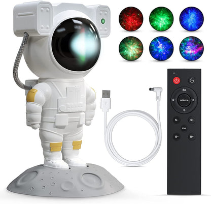 Robot Sky Space Stars Light Astronaut Galaxy Projector, Night lamp