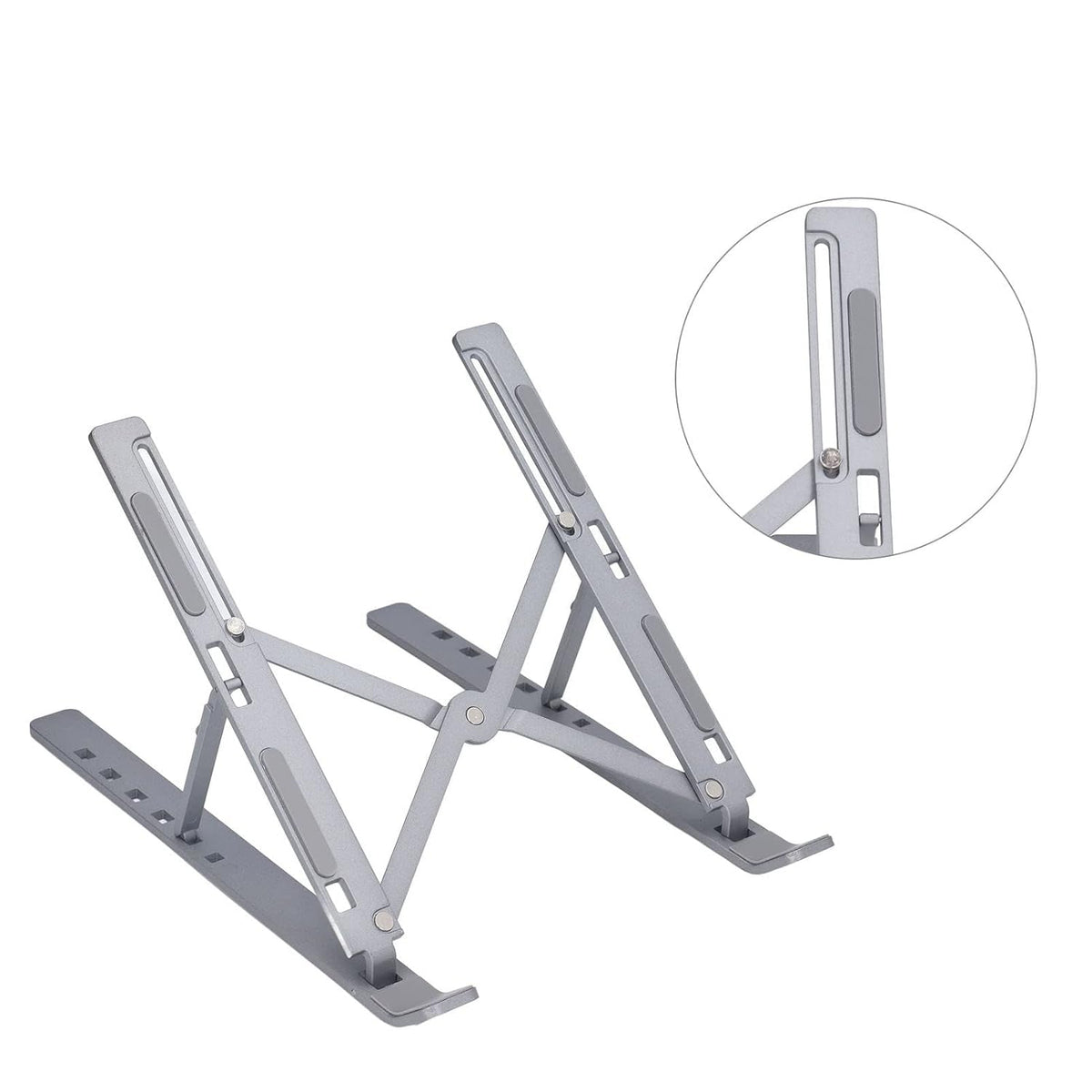 Metal Portable Laptop Stand, with 7 Adjustable Angles